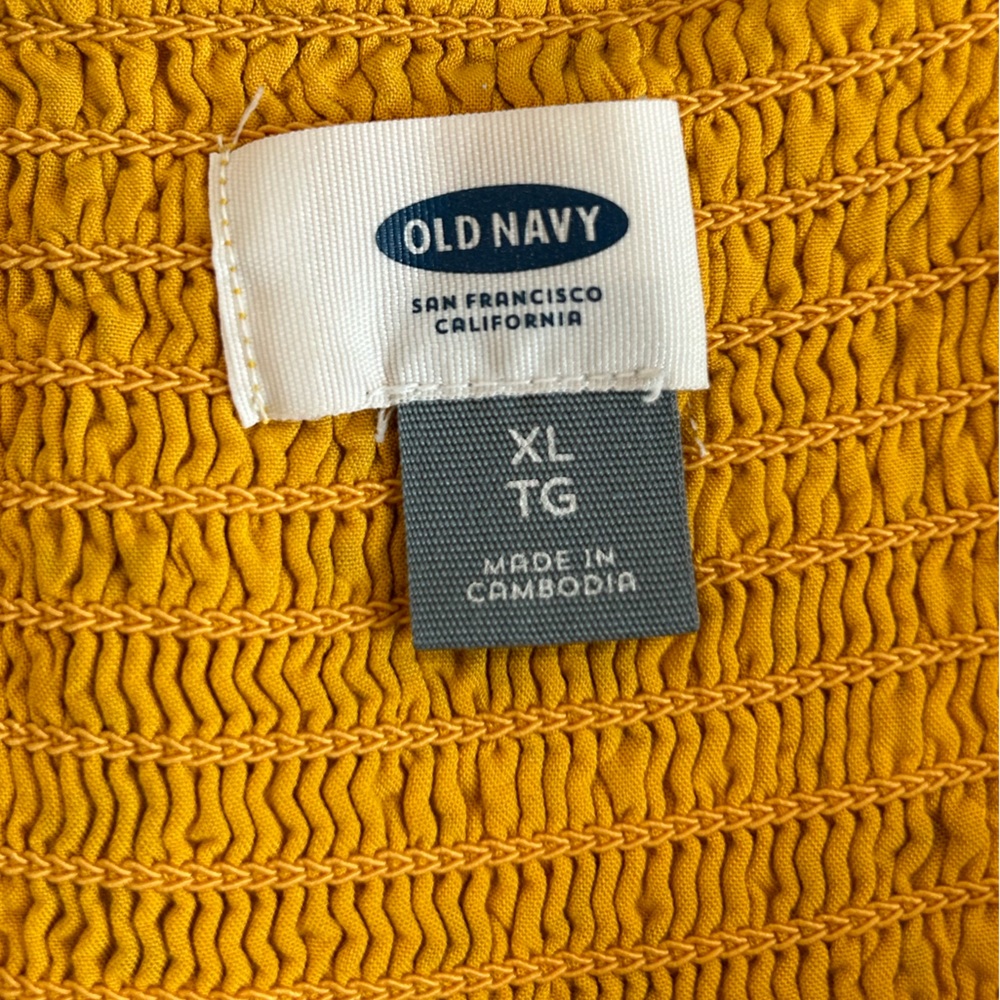 Old navy yellow floral dress - Picture 3 of 4
